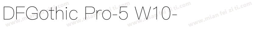 DFGothic Pro-5 W10字体转换